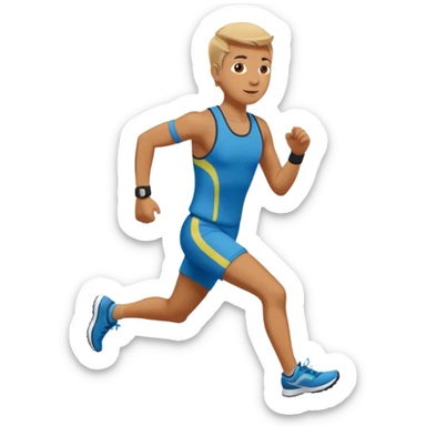 Running to malmø with runner and malmø city  sticker