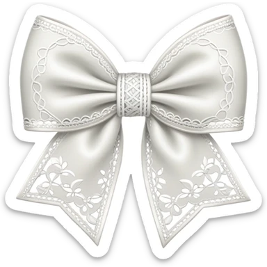 lace bow  sticker