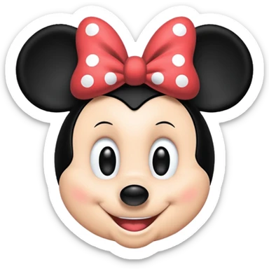 minnie mouse outline sticker