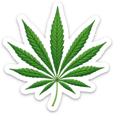Hola de cannabis sticker