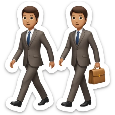 walking man no face, similar to previous eyes emoji style sticker