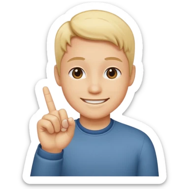 Little finger promise sticker