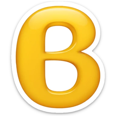 make the letter b with laughing emojis sticker