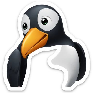 Pingouin bisous sticker