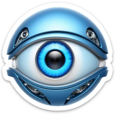 Ai robot eye sticker