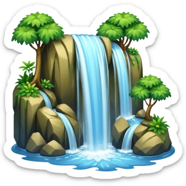 Waterfalls sticker