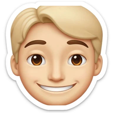 Sneaky smile sticker