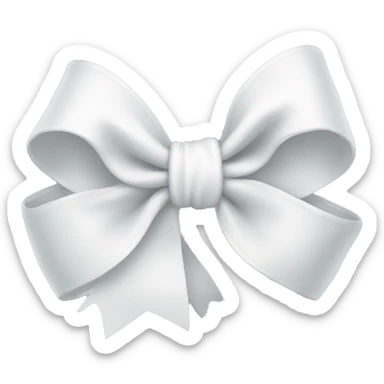 white bow sticker