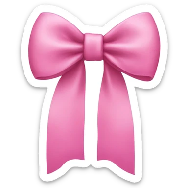 Bow pink sticker