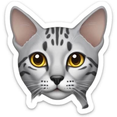 Egyptian Mau cat sticker