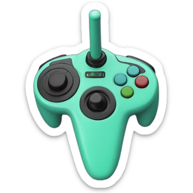 Eighties joystick sticker