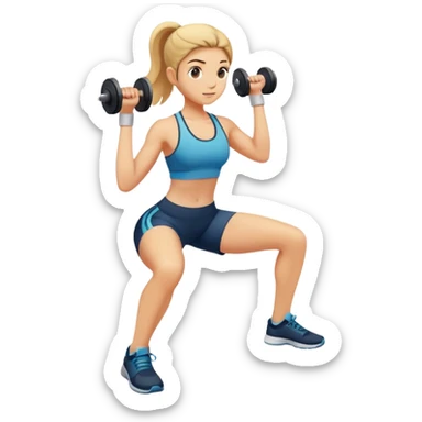 Working out sticker