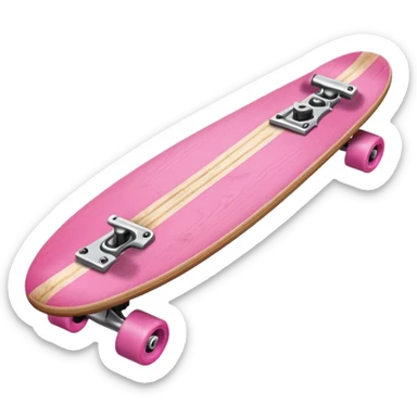 Skate board, pink sticker