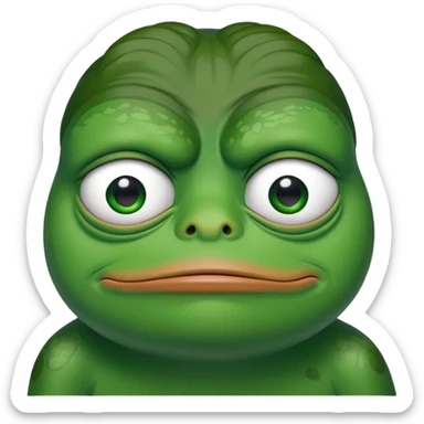 Pepe the frog sad sticker