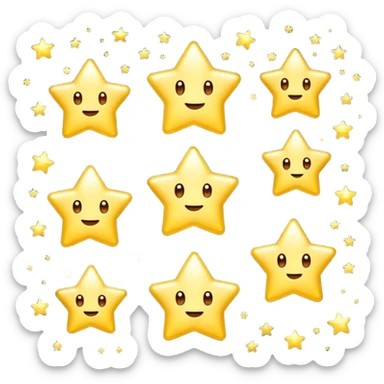 des petites etoiles lumineuses sticker