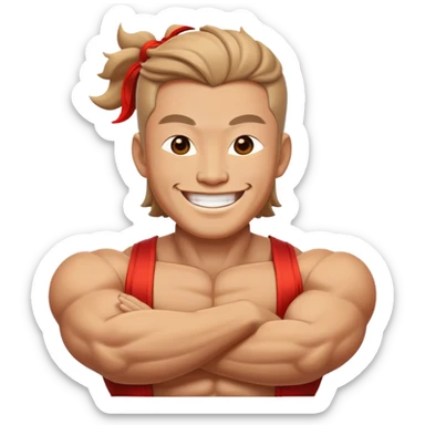 Smiling photo realistic enchanting Chinese tan god sticker