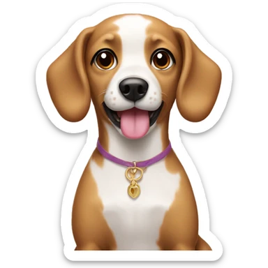 Coquette dog sticker