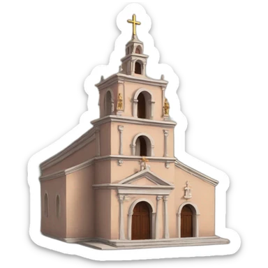 Catholic Temple from La Piedad Michoacán sticker