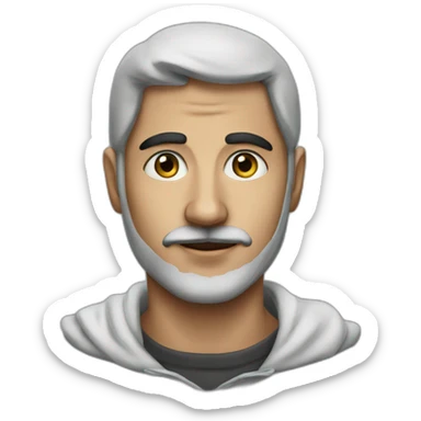 A drawing of Palestine on a man's face sticker