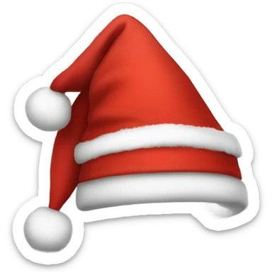 Santa hat on dragon sticker