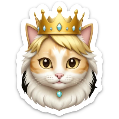 A pretty cat princess sticker