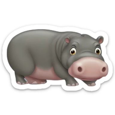 hippopotame sticker