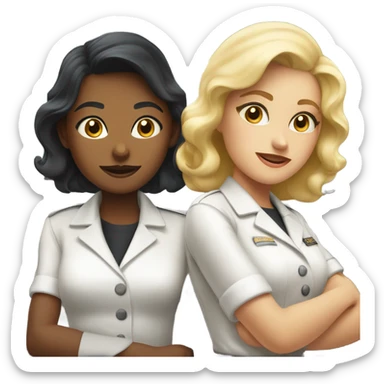 2 broke girls sticker