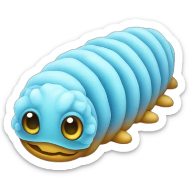Ice caterpillar sticker