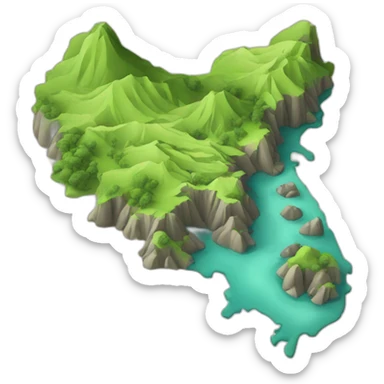Three dimension, Taiwan map sticker