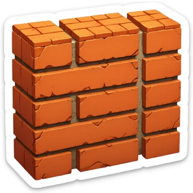Kiln Brick, one piece sticker