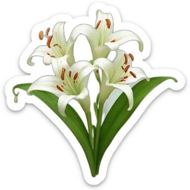 Lilium bouquet sticker