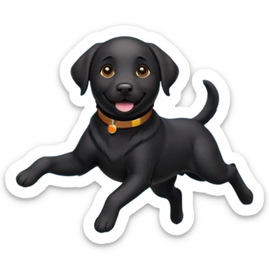 labrador in space sticker