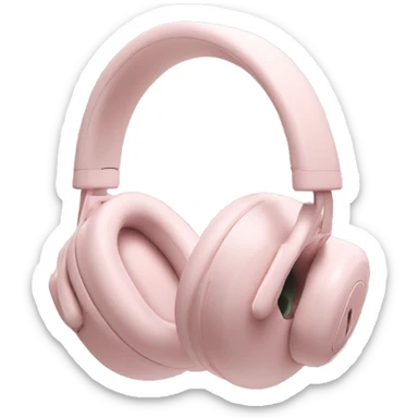 Light Pink over ear headphones airpod max sticker