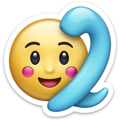 Crea emoji de verificado en tik Tok celeste sticker