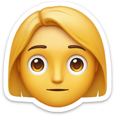 emoji look down relaxing sticker