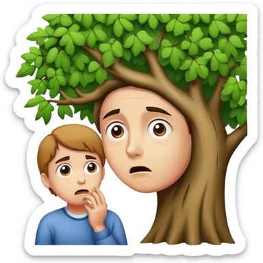 Barking up the wrong tree sticker