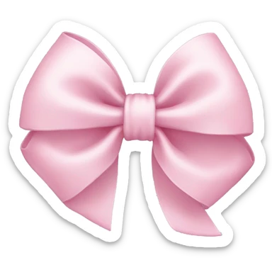 light pink bow sticker