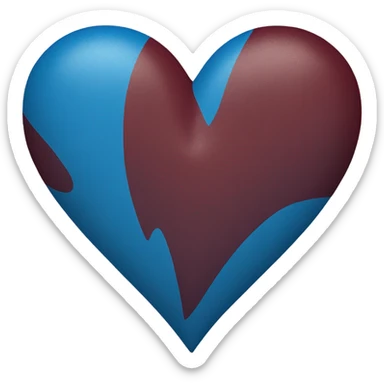 corazon azulgrana sticker