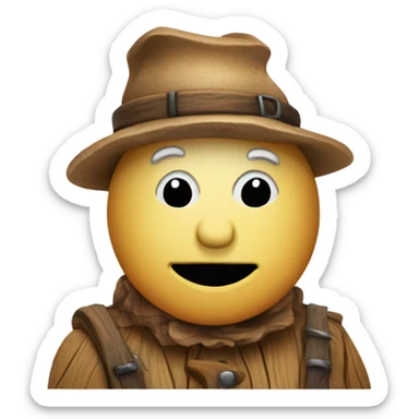 Un bonhomme en bois  sticker