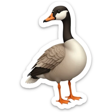 A Canada goose standing up sticker