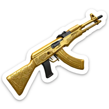 gold ak47 sticker