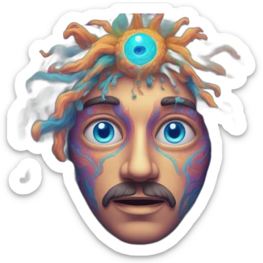 psychedelic trance sticker