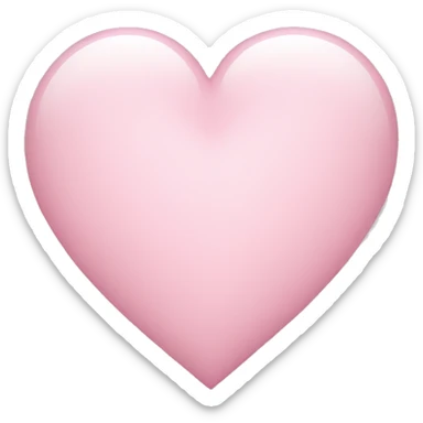 Light pink heart sticker