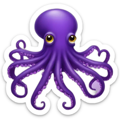 Pulpo purpura sticker
