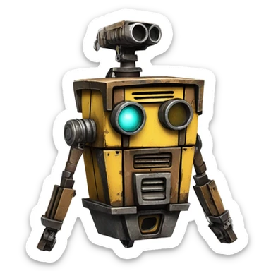 Claptrap Borderlands sticker