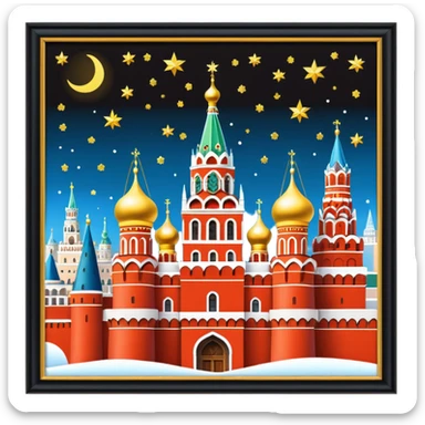 kremlin. moscow. New Year. aesthetic  sticker