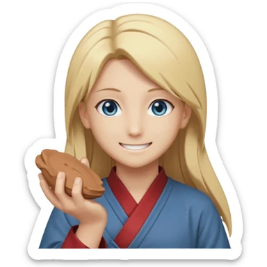 Can you create an emote for me referencing the character Deidara from the Naruto series sticker