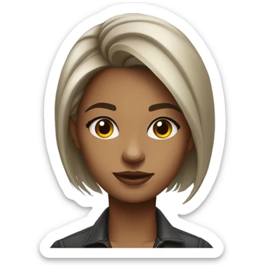 realistic portrait of girl cool sticker