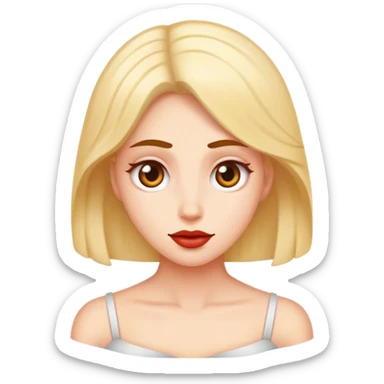 Woman saying oy vey sticker