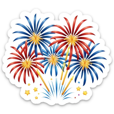 fireworks USA Icons sticker